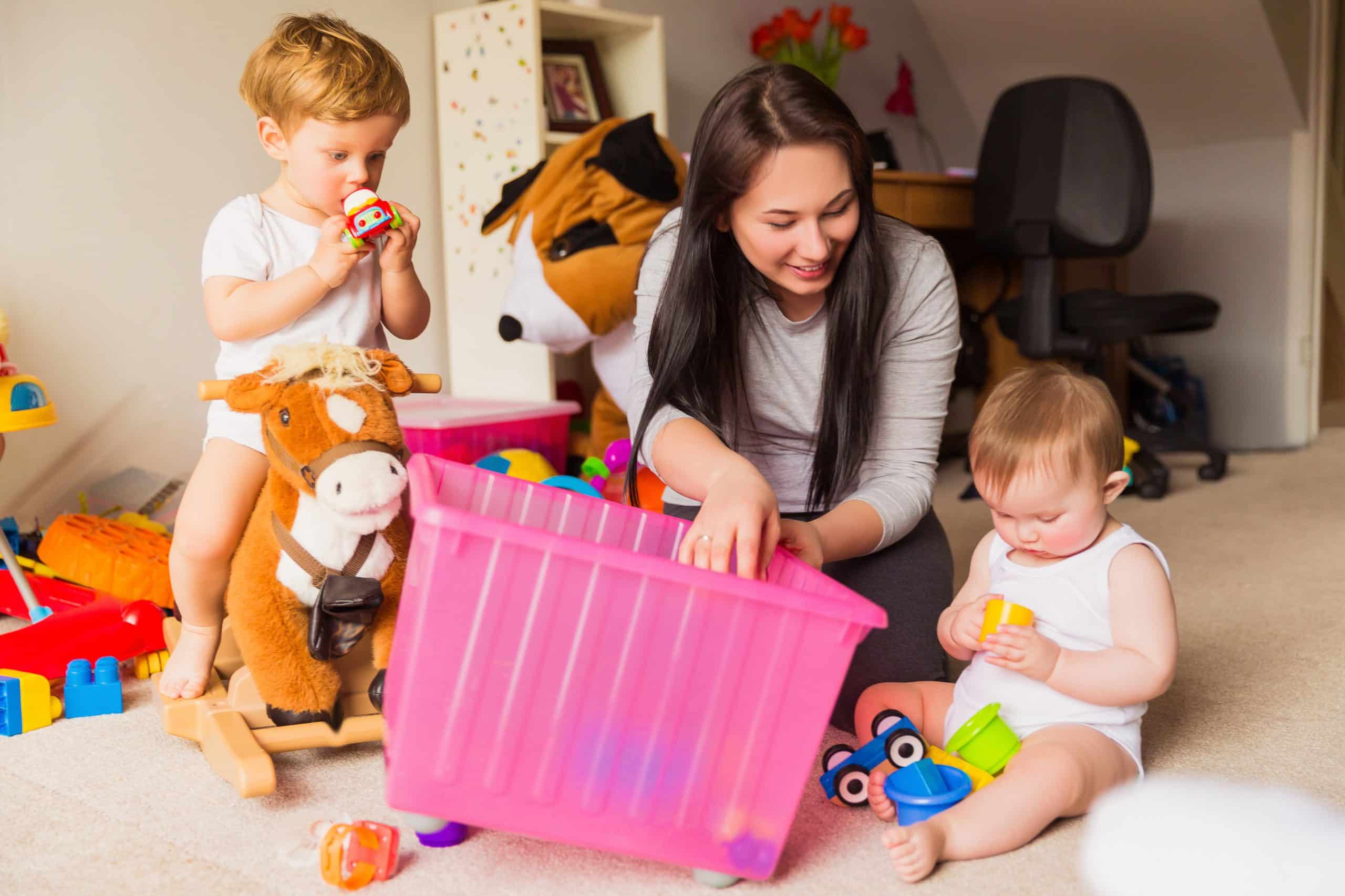 Professional nannies, babysitters, and household assistants providing childcare and family support in a luxury South Florida home
